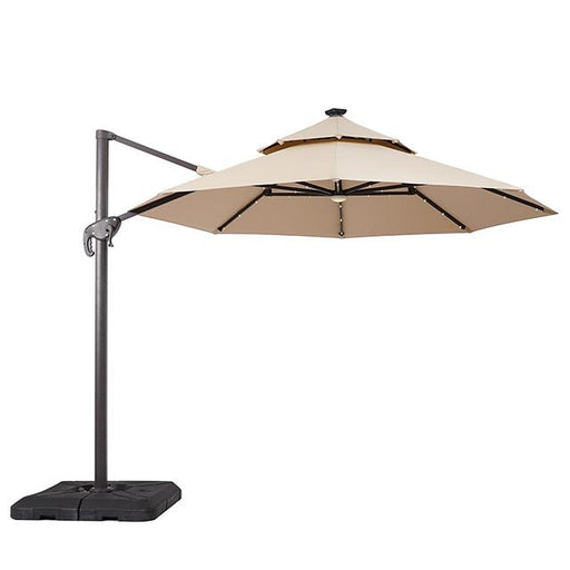 Nuti 10 Ft Round Umbrella w/ LED Light + 37" Large Base - Visions in Furniture (La Mirada, CA)