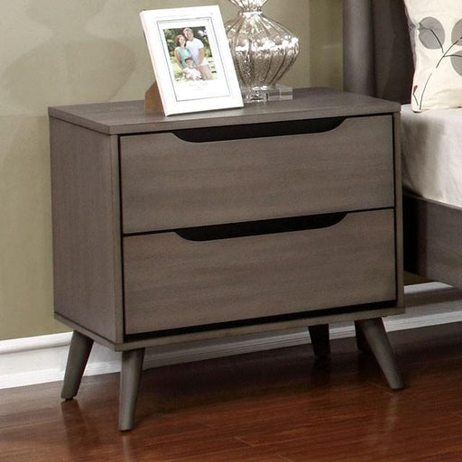 Lennart Gray Night Stand - Visions in Furniture (La Mirada, CA)