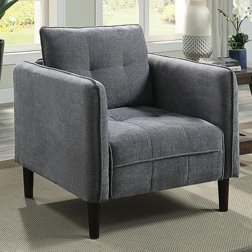 LYNDA Chair, Dark Gray - Visions in Furniture (La Mirada, CA)