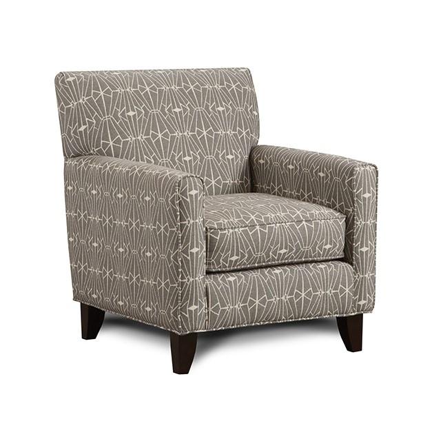 PARKER Gray/Pattern Chair, Crystal Pattern - Visions in Furniture (La Mirada, CA)