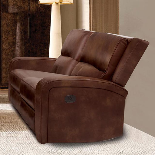 SOTERIOS Power Loveseat, Medium Brown - Visions in Furniture (La Mirada, CA)