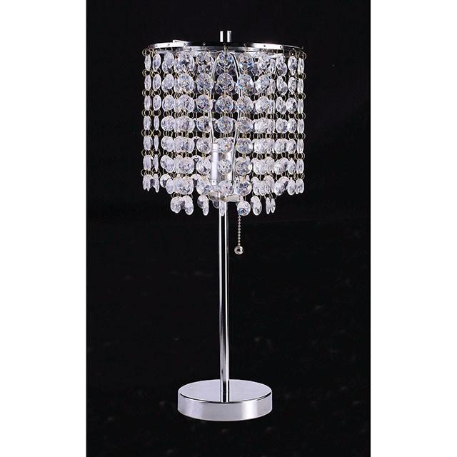 Perla Chrome Table Lamp - Visions in Furniture (La Mirada, CA)