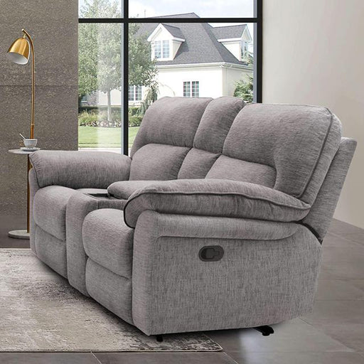 JOSIAS Loveseat, Light Gray Fabric - Visions in Furniture (La Mirada, CA)