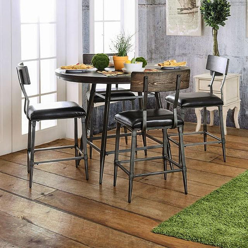 Mullane Weathered Gray Counter Ht. Table - Visions in Furniture (La Mirada, CA)