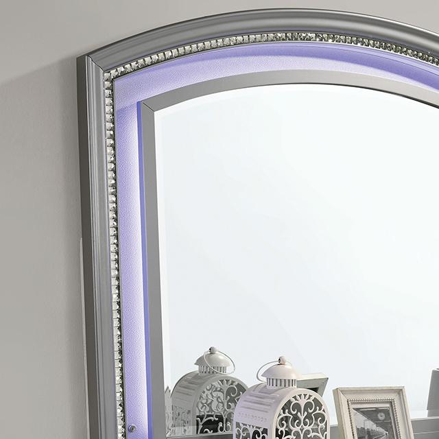 MADDIE Mirror, Silver - Visions in Furniture (La Mirada, CA)