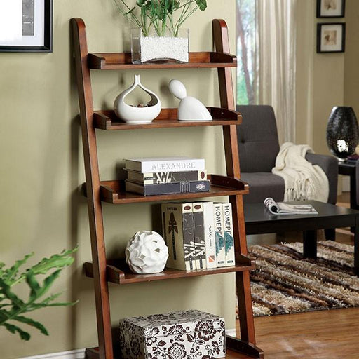 Lugo Antique Oak Ladder Shelf - Visions in Furniture (La Mirada, CA)