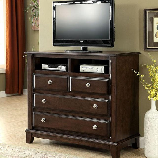 Litchville Brown Cherry Media Chest - Visions in Furniture (La Mirada, CA)