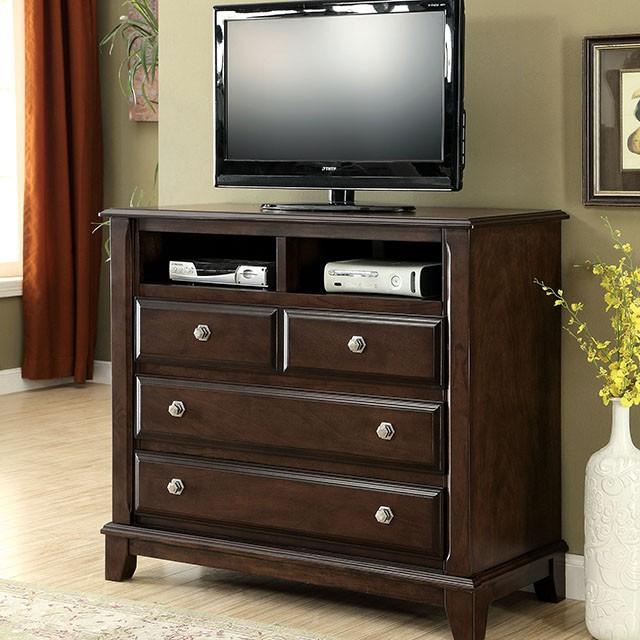 Litchville Brown Cherry Media Chest - Visions in Furniture (La Mirada, CA)