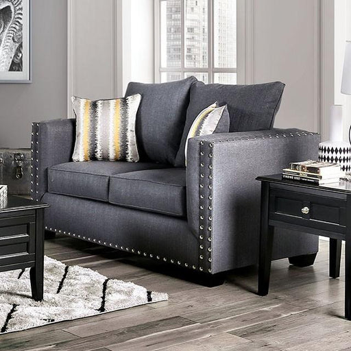 Inkom Slate Love Seat - Visions in Furniture (La Mirada, CA)