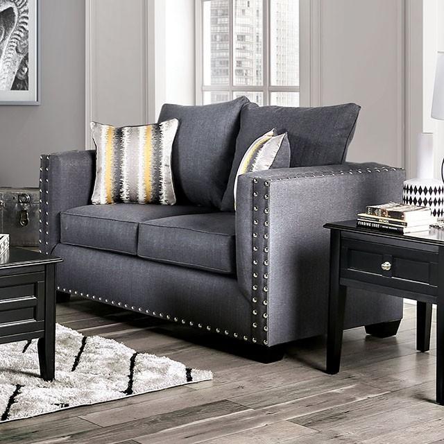 Inkom Slate Love Seat - Visions in Furniture (La Mirada, CA)