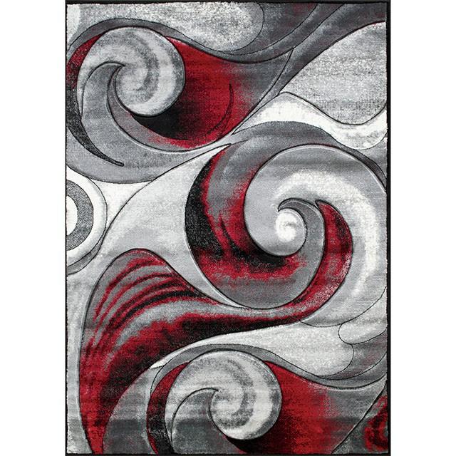 Niksar Red 5' X 7' Area Rug - Visions in Furniture (La Mirada, CA)