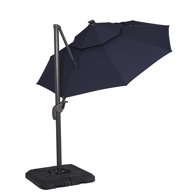 Nuti 10 Ft Round Umbrella w/ LED Light + 37" Large Base - Visions in Furniture (La Mirada, CA)
