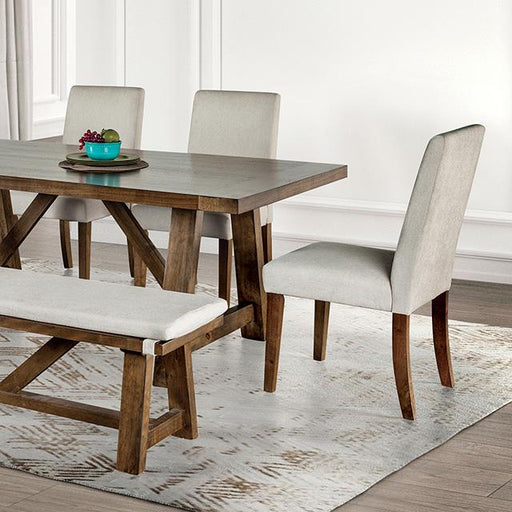 Losone Dining Table Set with Bench Rustic - Visions in Furniture (La Mirada, CA)