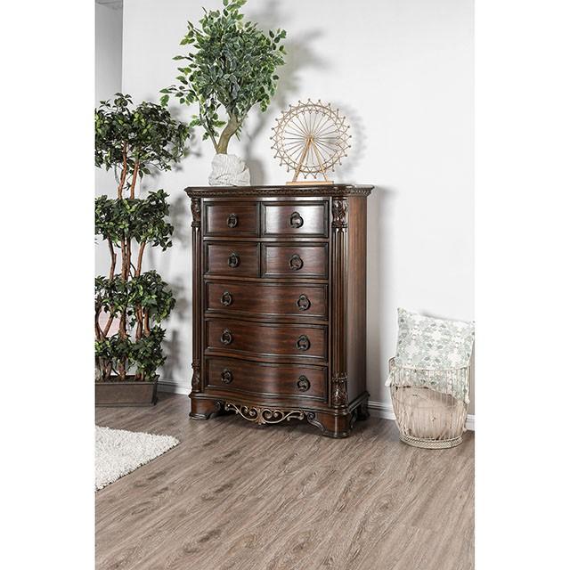 Menodora Brown Cherry Chest - Visions in Furniture (La Mirada, CA)