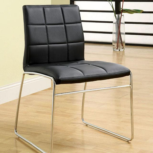 Oahu Black Side Chair - Visions in Furniture (La Mirada, CA)