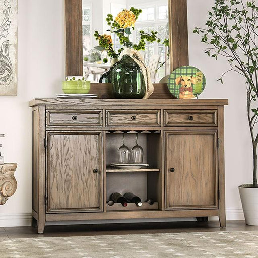 Patience Rustic Natural Tone Server - Visions in Furniture (La Mirada, CA)