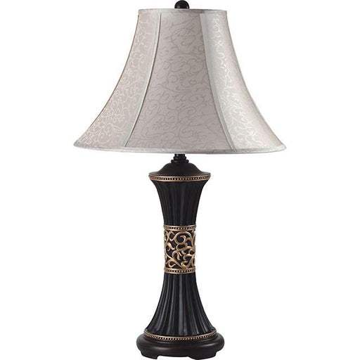 Naya Espresso/Gold Pattern 11"H Table Lamp (2/CTN) - Visions in Furniture (La Mirada, CA)