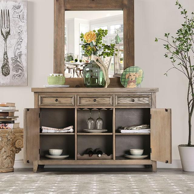 Patience Rustic Natural Tone Server - Visions in Furniture (La Mirada, CA)