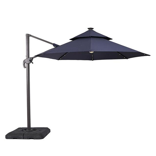 Nuti 10 Ft Round Umbrella w/ LED Light + 37" Large Base - Visions in Furniture (La Mirada, CA)