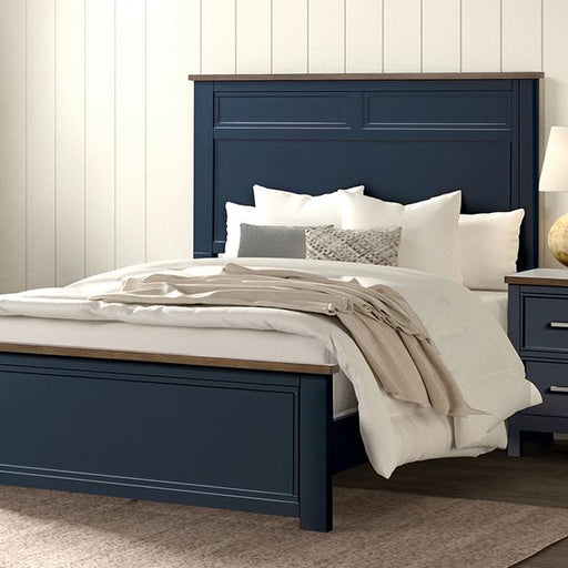 Pinetop 4 & 5 Piece Twin Bedroom Set White & Blue - Visions in Furniture (La Mirada, CA)