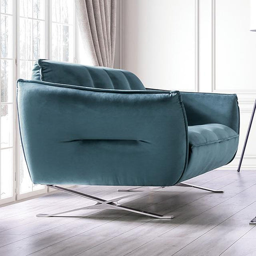 Civellutino Loveseat Teal - Visions in Furniture (La Mirada, CA)