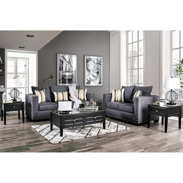 Inkom Slate Love Seat - Visions in Furniture (La Mirada, CA)