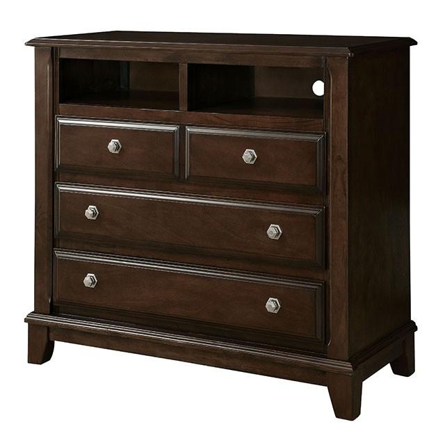 Litchville Brown Cherry Media Chest - Visions in Furniture (La Mirada, CA)
