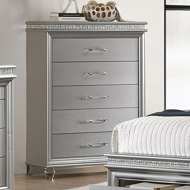 MADDIE Chest, Silver - Visions in Furniture (La Mirada, CA)