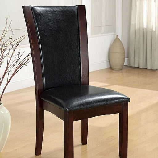 Manhattan I Dark Cherry/Brown Side Chair, Espresso (2/CTN) - Visions in Furniture (La Mirada, CA)