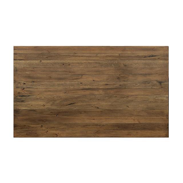 MARSHALL Rustic Oak Dining Table - Visions in Furniture (La Mirada, CA)