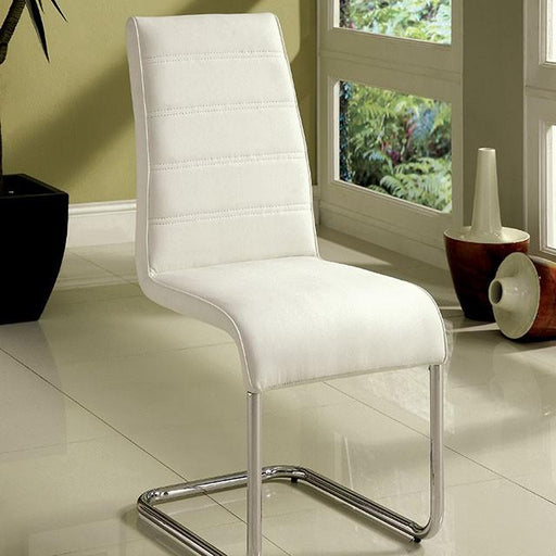 Mauna White Side Chair - Visions in Furniture (La Mirada, CA)