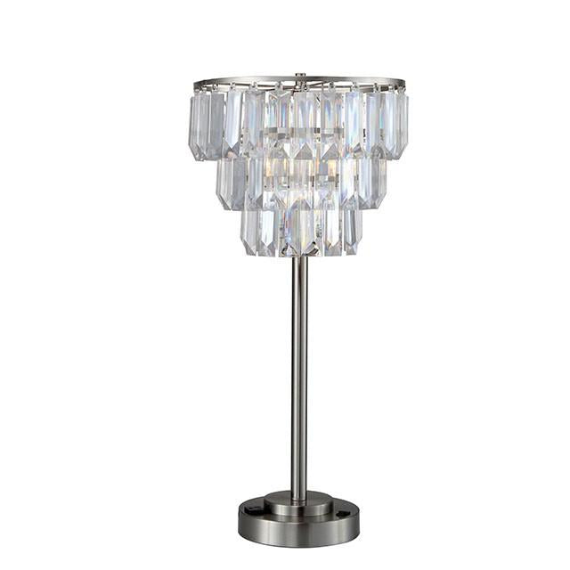 Meg Clear Table Lamp - Visions in Furniture (La Mirada, CA)