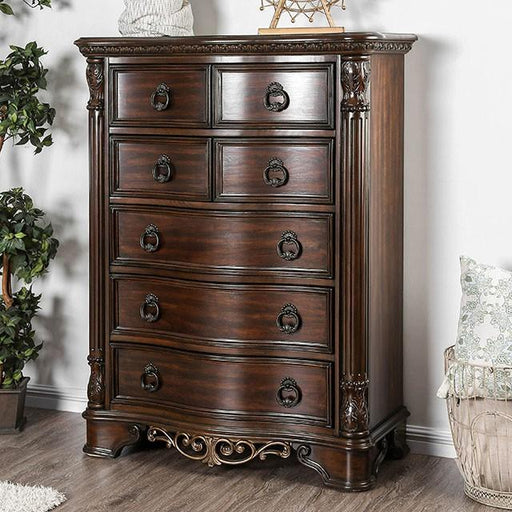 Menodora Brown Cherry Chest - Visions in Furniture (La Mirada, CA)