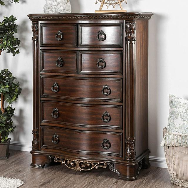 Menodora Brown Cherry Chest - Visions in Furniture (La Mirada, CA)