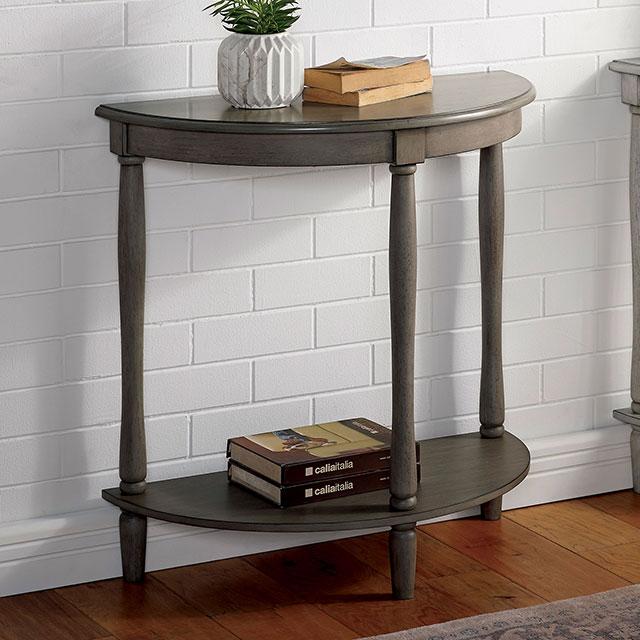 MENTON Side Table, Antq. Gray - Visions in Furniture (La Mirada, CA)