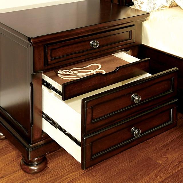 NORTHVILLE Dark Cherry Night Stand - Visions in Furniture (La Mirada, CA)