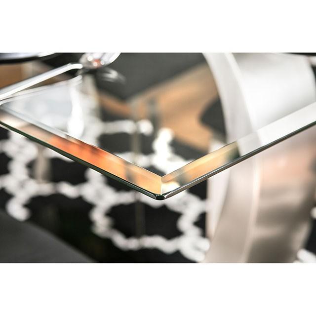 NOVA Silver/Black Dining Table - Visions in Furniture (La Mirada, CA)