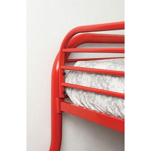Opal Red Twin/Full Bunk Bed - Visions in Furniture (La Mirada, CA)