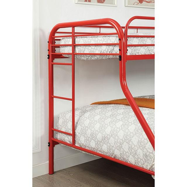 Opal Red Twin/Full Bunk Bed - Visions in Furniture (La Mirada, CA)