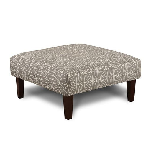 PARKER Gray/Pattern Ottoman - Visions in Furniture (La Mirada, CA)