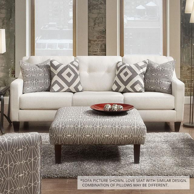 PARKER Ivory Love Seat - Visions in Furniture (La Mirada, CA)