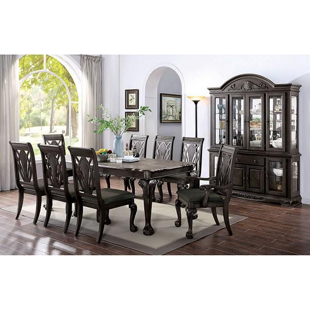 Petersburg Dark Gray Dining Table w/ 1x18"Leaf - Visions in Furniture (La Mirada, CA)
