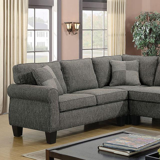 Rhian Dark Gray Sectional - Visions in Furniture (La Mirada, CA)