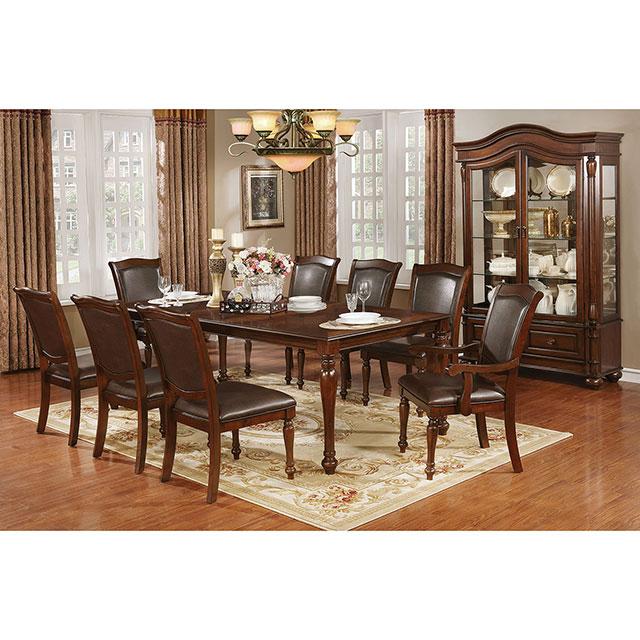 Sylvana Brown Cherry/Espresso Arm Chair (2/CTN) - Visions in Furniture (La Mirada, CA)
