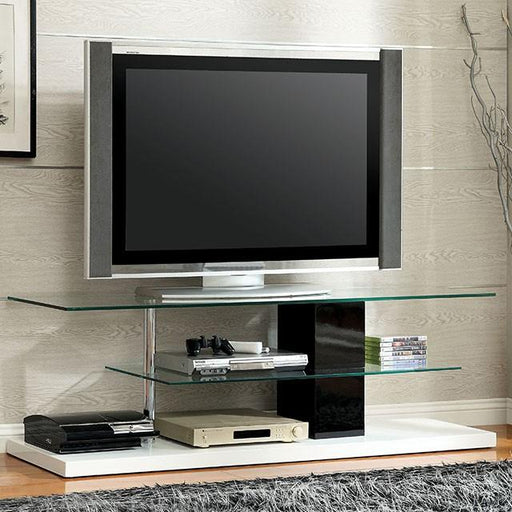 Neapoli Black/White 63" TV Console - Visions in Furniture (La Mirada, CA)