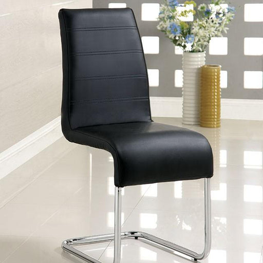 Mauna Black Side Chair - Visions in Furniture (La Mirada, CA)