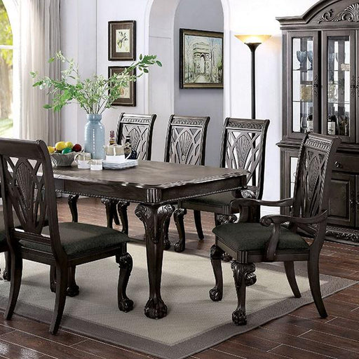 Petersburg Dark Gray Dining Table w/ 1x18"Leaf - Visions in Furniture (La Mirada, CA)