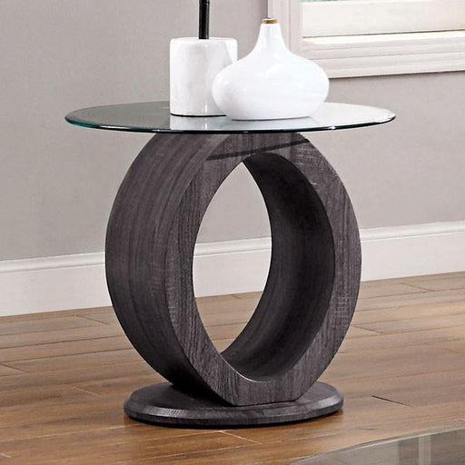 Lodia Gray End Table - Visions in Furniture (La Mirada, CA)