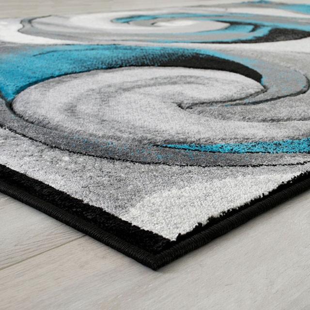 Niksar Turquoise 5' X 7' Area Rug - Visions in Furniture (La Mirada, CA)
