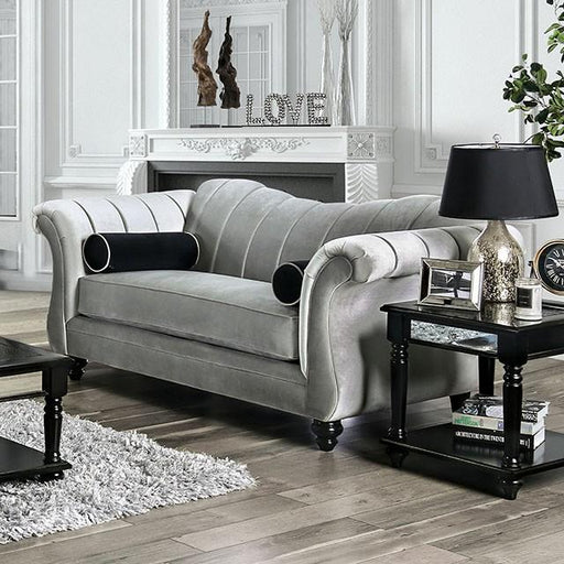 Marvin Pewter Love Seat - Visions in Furniture (La Mirada, CA)